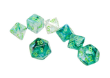 Chessex Borealis Luminary Polyhedral 7-Die Set - Kelp/Light Green - зарчета