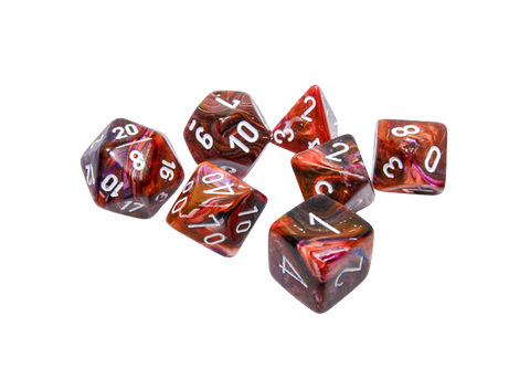 Chessex Festive Polyhedral 7-Die Set - Symphony/White - зарчета