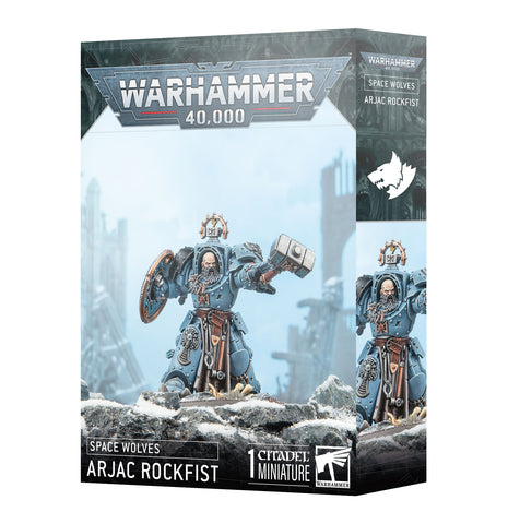 Warhammer 40,000: Space Wolves Arjac Rockfist - миниатюри