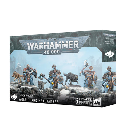 Warhammer 40,000: Space Wolves Wolf Guard Headtakers - миниатюри