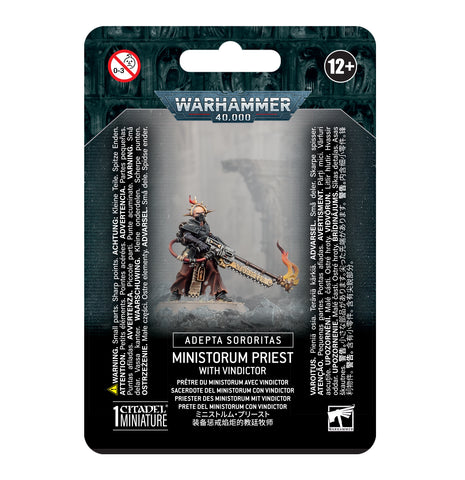 Warhammer 40,000: Adepta Sororitas Ministorum Priest With Vindictor - миниатюри