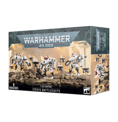 Warhammer 40,000: Tau Empire XV8 Crisis Battlesuit Team - миниатюри - Pikko Games