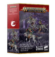 Warhammer Age of Sigmar: Gloomspite Gitz Snarlboss and Wolfgit Retinue - миниатюри