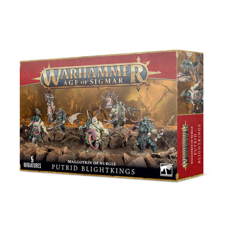Warhammer Age of Sigmar: Nurgle Rotbringers Putrid Blightkings - миниатюри - Pikko Games