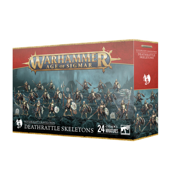 Warhammer Age of Sigmar: Soulblight Gravelords: Deathrattle Skeletons - миниатюри