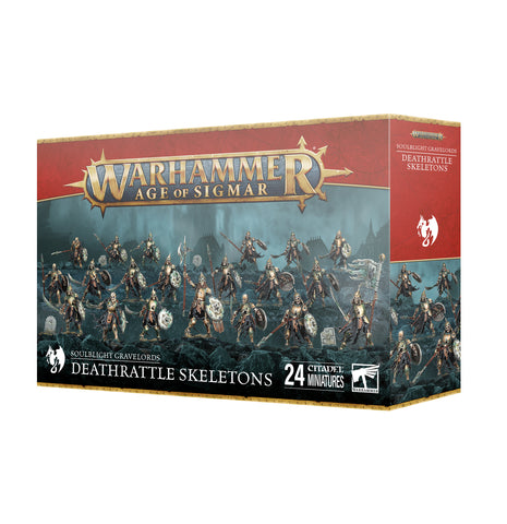 Warhammer Age of Sigmar: Soulblight Gravelords: Deathrattle Skeletons - миниатюри
