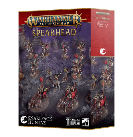 Warhammer Age of Sigmar: Spearhead: Gloomspite Gitz – Snarlpack Huntaz - миниатюри