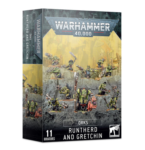 Warhammer 40,000: Orks Runtherd and Gretchin - миниатюри
