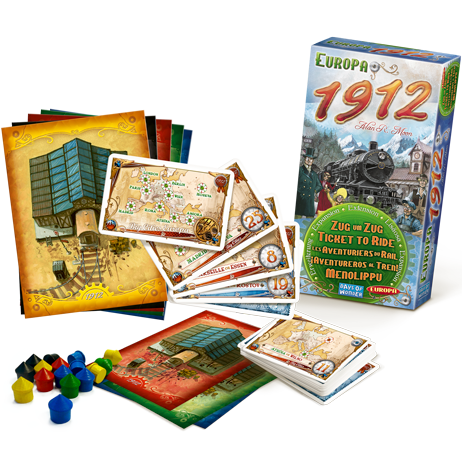Ticket to Ride Europe 1912 - разширение на настолна игра