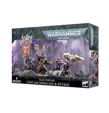 Warhammer 40K: Black Templars: Chaplain Grimaldus and Retinue - миниатюри