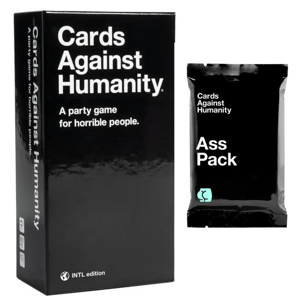 Cards Against Humanity: International Edition + Ass Pack бъндъл - парти игра