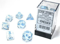 Chessex Borealis Luminary Polyhedral 7-Die Set - Icicle/Light Blue - зарчета