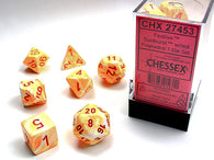 Chessex Festive Polyhedral 7-Die Set - Sunburst/Red - зарчета