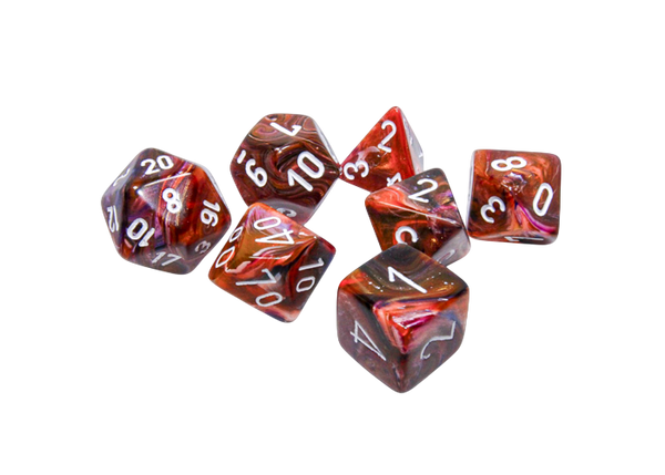 Chessex Festive Polyhedral 7-Die Set - Symphony/White - зарчета