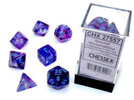 Chessex Nebula Luminary Polyhedral 7-Die Set - Nocturnal/Blue - зарчета