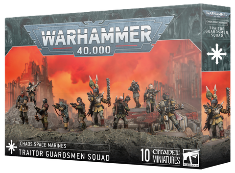 Warhammer 40,000: Chaos Space Marines Traitor Guardsmen Squad - миниатюри