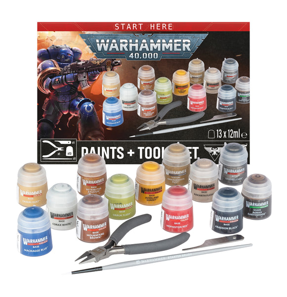 Warhammer 40,000: Paints + Tools Set (2026)