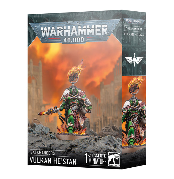 Warhammer 40,000: Salamanders Vulkan Hestan - миниатюри
