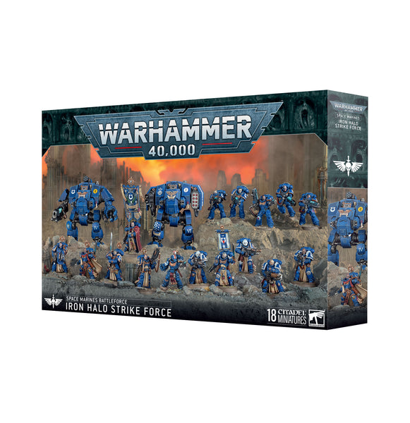 Warhammer 40,000: Space Marines Battleforce Iron Halo Strike Force - миниатюри