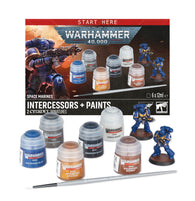 Warhammer 40,000: Space Marines: Intercessors + Paints Set