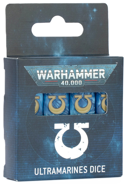 Warhammer 40,000: Ultramarines Dice Set - миниатюри