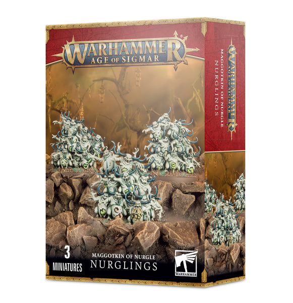 Warhammer Age of Sigmar: Maggotkin of Nurgle Nurglings - миниатюри - Pikko Games
