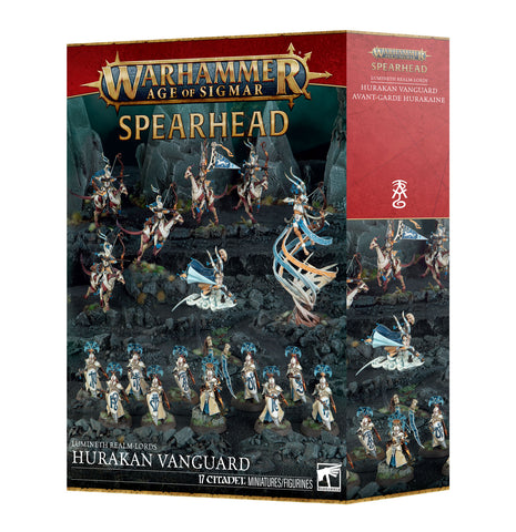 Warhammer Age of Sigmar: Spearhead Lumineth Realm lords Hurakan Vanguard - миниатюри