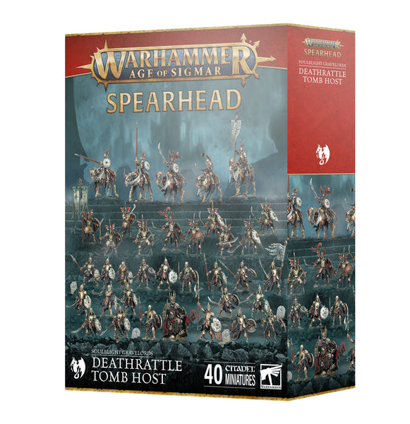 Warhammer Age of Sigmar: Spearhead: Soulblight Gravelords - Deathrattle Tomb Host - миниатюри