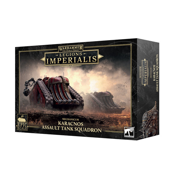 Warhammer The Horus Heresy: Legions Imperialis Mechanicum: Karacnos Assault Tank Squadron - миниатюри