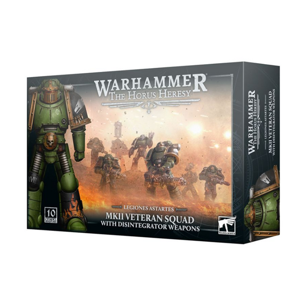 Warhammer The Horus Heresy: MKII Veteran Squad with Disintegrator Weapons - миниатюри