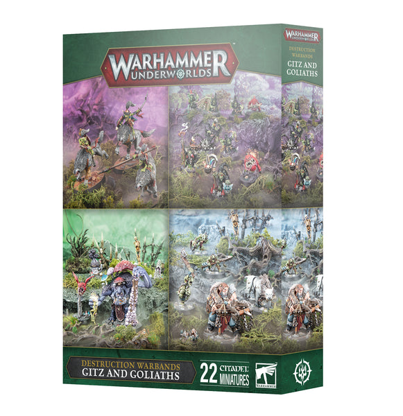 Warhammer Underworlds: Destruction Warbands Gitz and Goliaths - разширение за игра с миниатюри