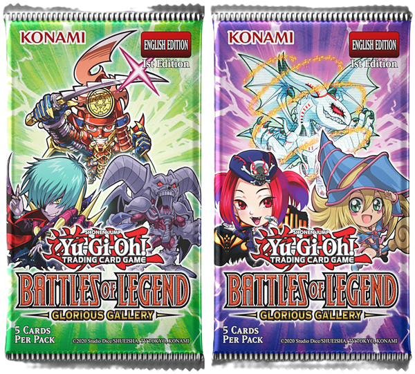 Yu-Gi-Oh - Battles of Legend: Glorious Gallery Booster Pack - карти