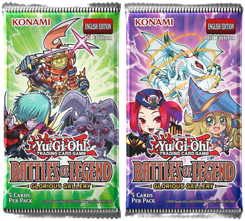 Yu-Gi-Oh - Battles of Legend: Glorious Gallery Booster Pack - карти