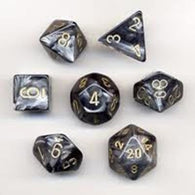 Lustrous Black Gold Polyhedral 7-Die Set