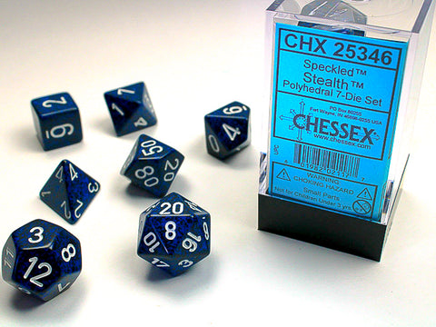Chessex Speckled Polyhedral 7-Die Set - Stealth - зарчета
