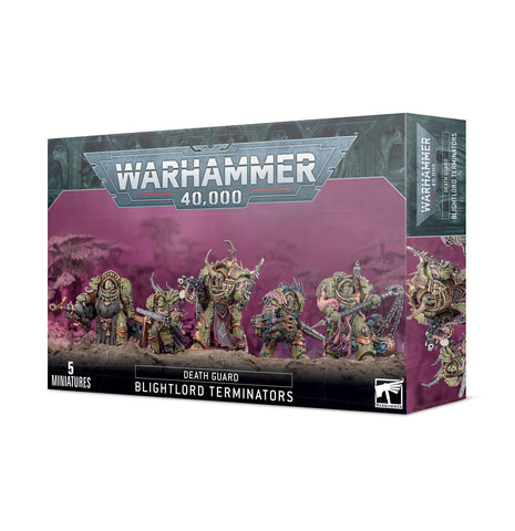 Warhammer 40,000: Death Guard Blightlord Terminators - миниатюри