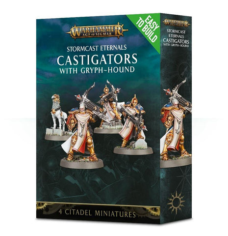 Warhammer Age of Sigmar: Easy to Build Castigators with Gryph-hound - миниатюри