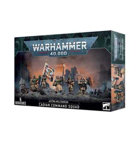 Warhammer 40,000: Astra Militarum Cadian Command Squad - миниатюри